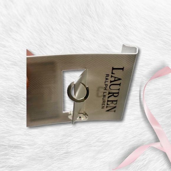 Lauren Ralph Lauren Silver Tone Stud Earrings - Picture 4 of 4